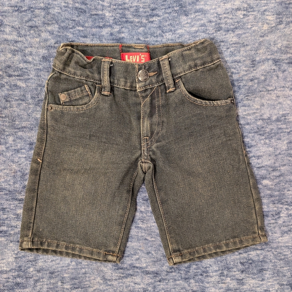 Levi's 2T Kids Charcoal Denim Shorts